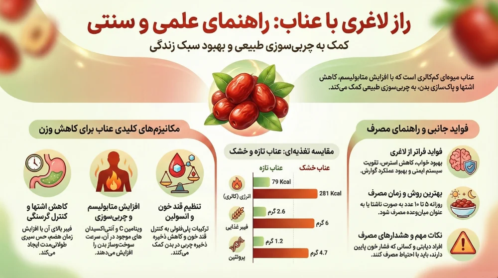 چگونگی مصرف عناب برای لاغری