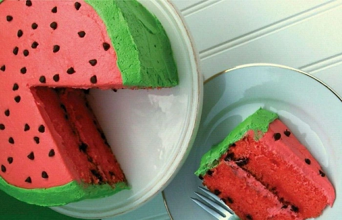 دستور پخت کیک هندوانه