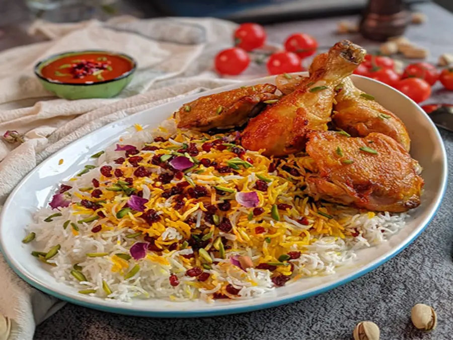 طرز تهیه زرشک پلو با مرغ دونفره 