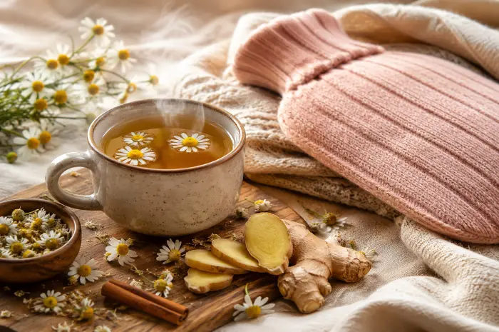 دمنوش بابونه برای پریودی