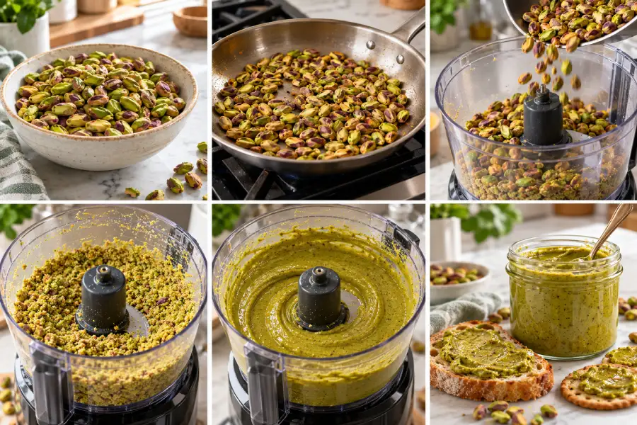 طرز تهیه کره پسته خانگی