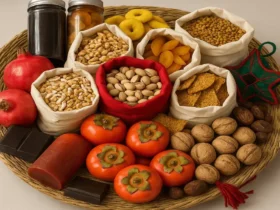 بسته‌بندی آجیل کادویی برای شب چله عروس و داماد