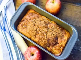 کیک سیب و دارچین و گردو خانگی