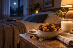 خواص کشمش در شب